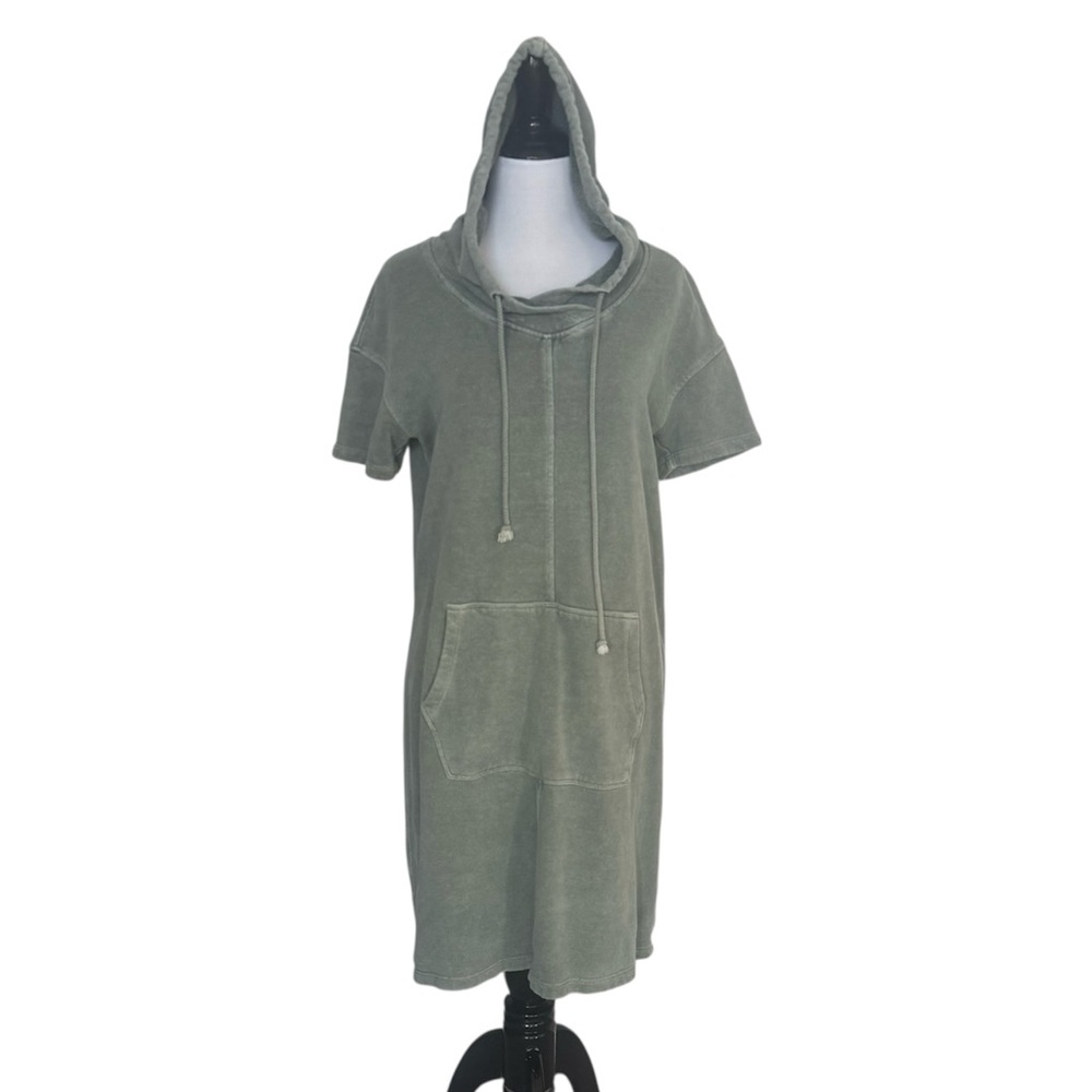 Toad&Co Intermosso Hemp Hooded Sweatshirt Dress size Medium - Picture 1 of 7